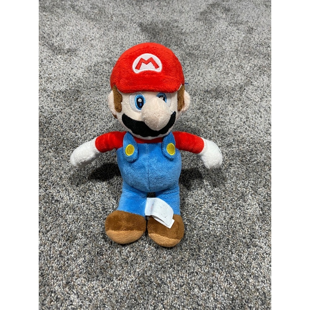 Nintendo Super Mario Plush Stuffed Toy‎ Figure Red Blue Classic Outfit 9 Inch